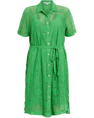 AllSaints Crochet Athea Mini Dress - Green