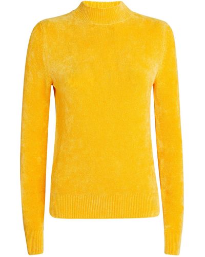 MAX&Co. Chenille High-neck Jumper - Yellow