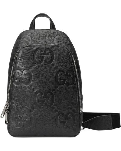 Gucci Jumbo Gg Cross Body Bag - Black