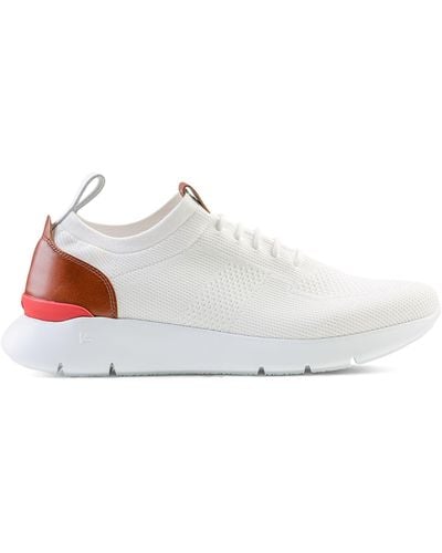 Isaia Cotton Trainers - White