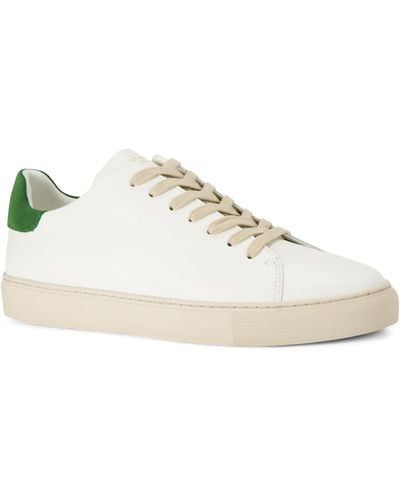 Kurt Geiger Leather Lennon Trainers - Natural
