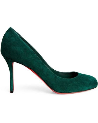 Christian Louboutin Dolly Suede Pumps 85 - Green