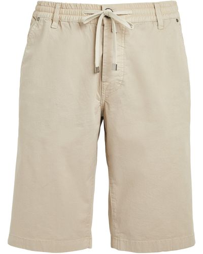 Jacob Cohen Cotton Drawstring Shorts - Natural