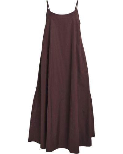 Marina Rinaldi Cotton Slip Dress - Brown