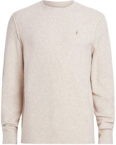 AllSaints Wool-blend Statten Sweater - Natural