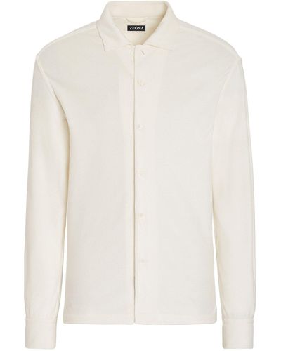 Zegna Cotton-silk Shirt - White