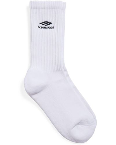 Balenciaga Logo Socks - White