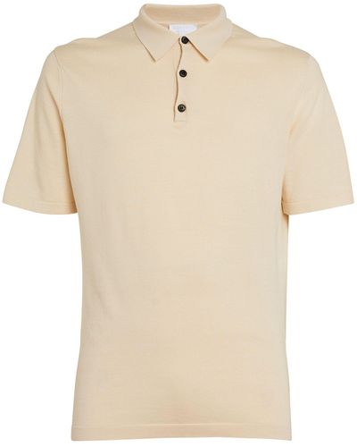 Sunspel Sea Island Cotton Polo Shirt - Natural