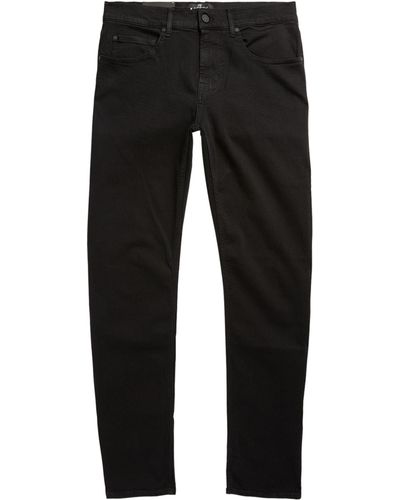 7 For All Mankind Slimmy Tapered Lux Performance Plus Jeans - Black
