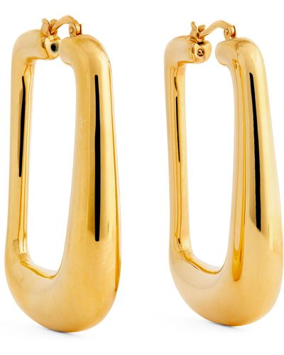 Jacquemus Oval Earrings - Metallic