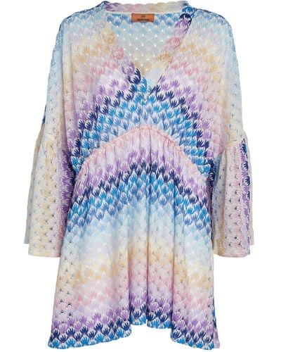 Missoni Knitted Cover-up - Blue
