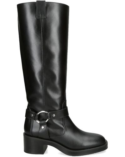 Stuart Weitzman Leather Jax Knee-high Boots - Black