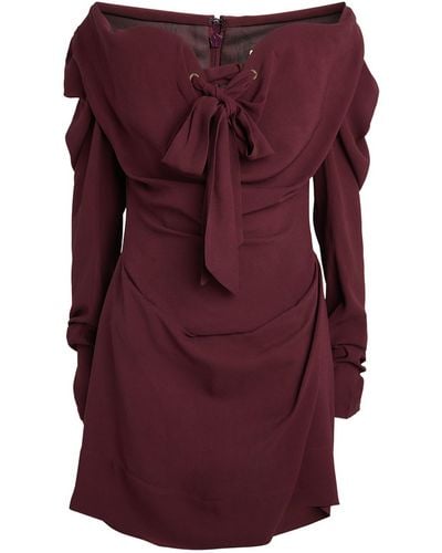 Vivienne Westwood Iwona Mini Dress - Purple