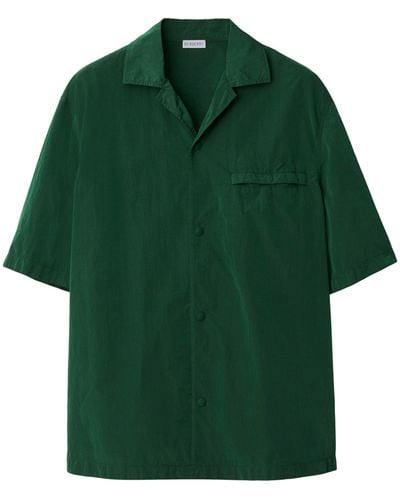 Burberry Oversized Short-sleeve Shirt - Green