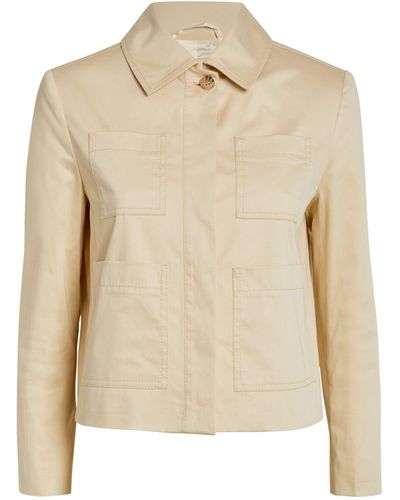 MAX&Co. Stretch-cotton Jacket - Natural