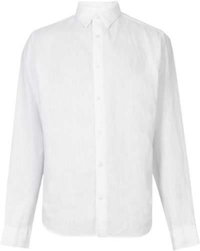 AllSaints Linen Cypress Shirt - White