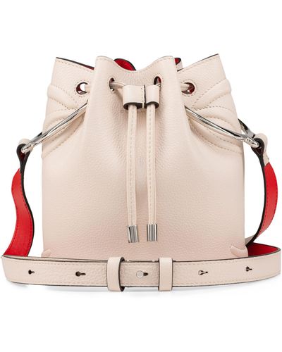 Christian Louboutin By My Side Leather Bucket Bag - Natural