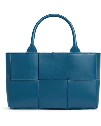 Bottega Veneta Mini Leather Arco Tote Bag - Blue