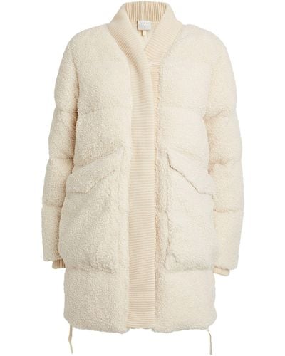 Varley Wynn Fleece Puffer Coat - White