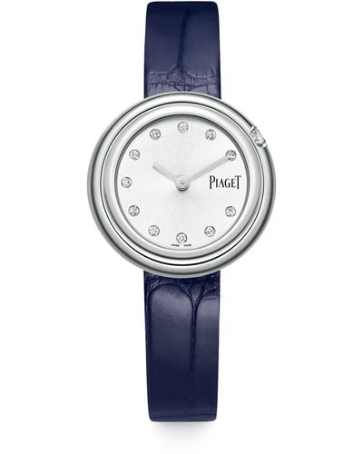 Piaget Stainless Steel And Diamond Possession Watch 29mm - Blue