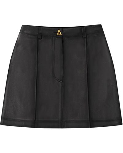 Aeron Leather Rudens Mini Skirt - Black