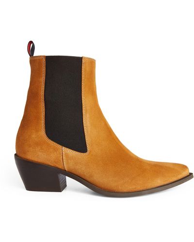 MAX&Co. Suede Ankle Boots - Brown