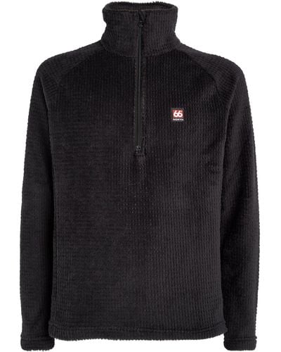 66 North Fleece Hrannar Half-zip Sweatshirt - Black