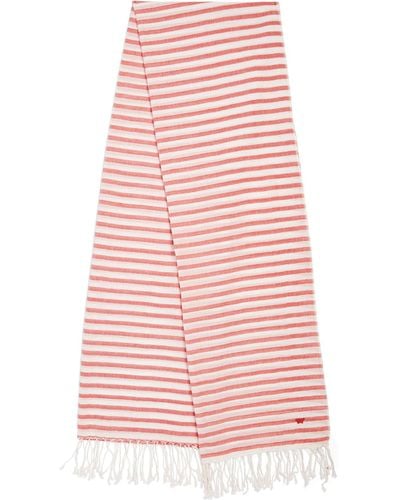 Weekend by Maxmara Cotton Striped Scarf - Pink