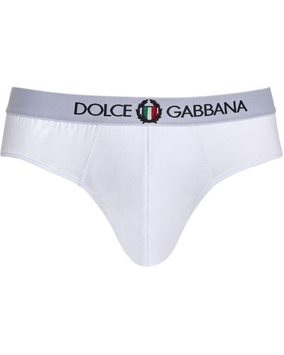 Dolce & Gabbana Brando Crest Briefs - Blue