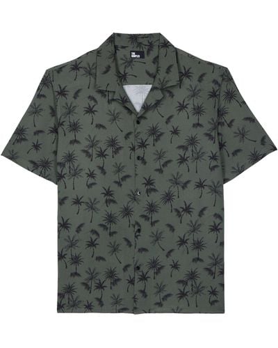 The Kooples Palm Tree Print Shirt - Green