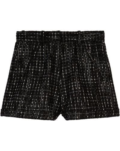 The Kooples Tweed Shorts - Black