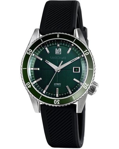 March LA.B Stainless Steel Bonzer Automatic Watch 41mm - Green