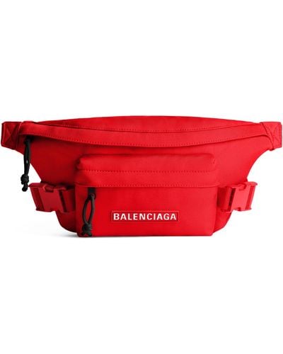 Balenciaga Ski Logo Belt Bag - Red