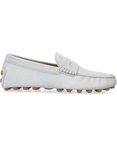 Tod's Macro-gommino Driving Loafers - White