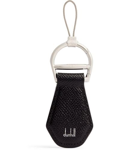 Dunhill Leather Cadogan Keyring - White