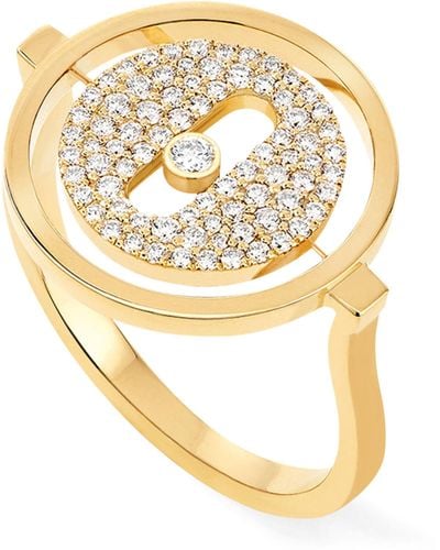 Messika Yellow Gold And Diamond Lucky Move Ring - Metallic
