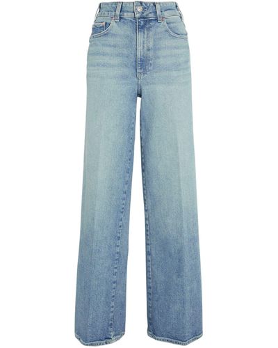 PAIGE Sasha High-rise Straight Jeans - Blue