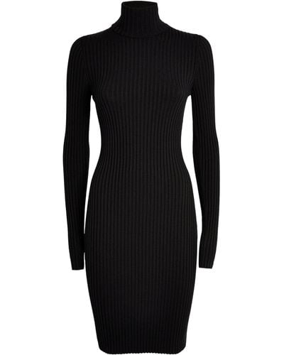 Wolford Virgin Wool-cotton Mini Dress - Black