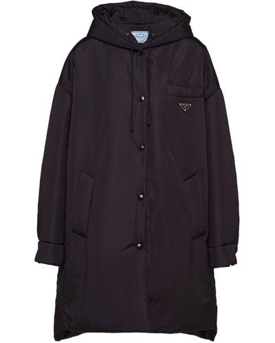 Prada Re-nylon Oversized Raincoat - Blue