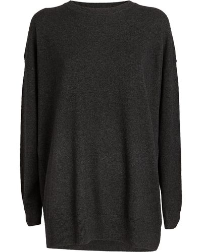 Leset Wool-blend Zoe Crew-neck Sweater - Black