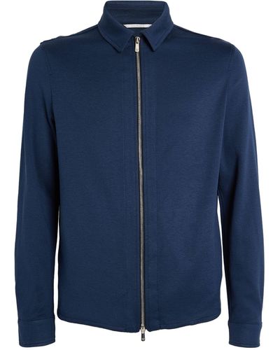 Marco Pescarolo Cashmere-blend Zip-up Jacket - Blue