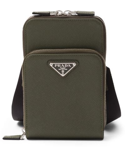Prada Saffiano Leather Smartphone Case - Green