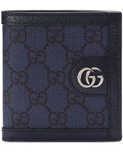 Gucci Gg Supreme Ophidia Wallet - Blue