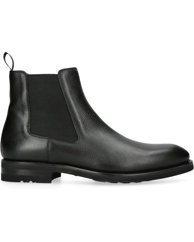 Magnanni Leather Chelsea Boots - Grey