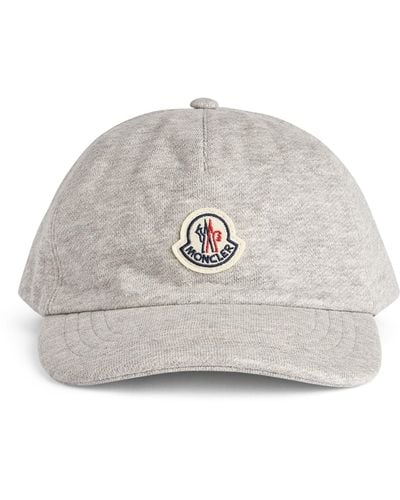 Moncler Cotton-jersey Baseball Cap - Gray