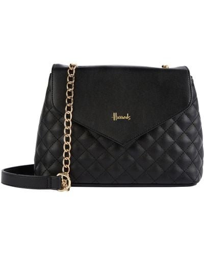 Harrods Chelsea Quilt Cross-body Bag - Black