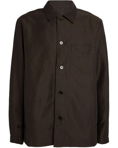 CDLP Linen-blend Shirt - Black