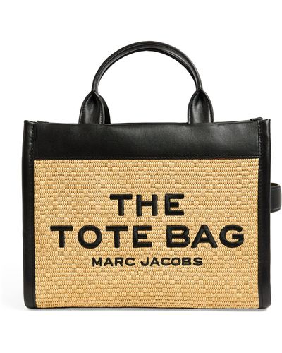 Marc Jacobs The The Medium Straw Tote Bag - Metallic