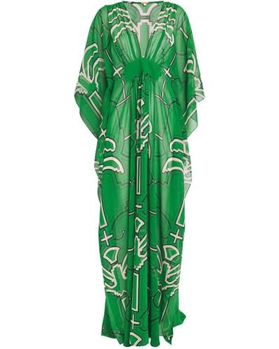 Johanna Ortiz Secret Garden Maxi Dress - Green