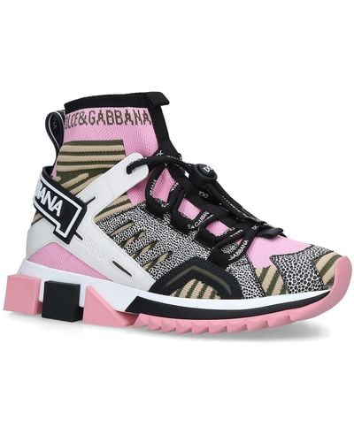Dolce & Gabbana Sorrento High-top Sneakers - Pink